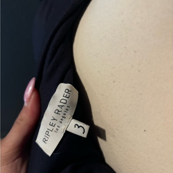 Blue Blazer with Notched Lapels and Relaxed Fit - Picture 4 of 4